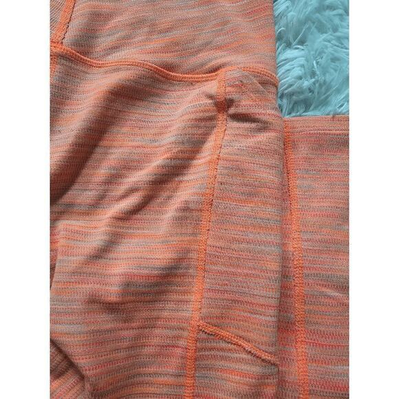 Free People FP Movement Roll Out Leggings Heathered Neon Mango Combo Size S/P - Picture 5 of 5